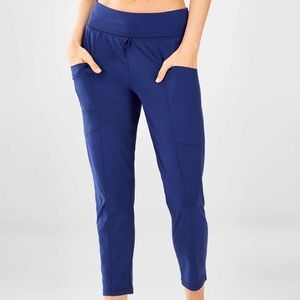 Fabletics Maj Tricot Pants Blue Size Medium